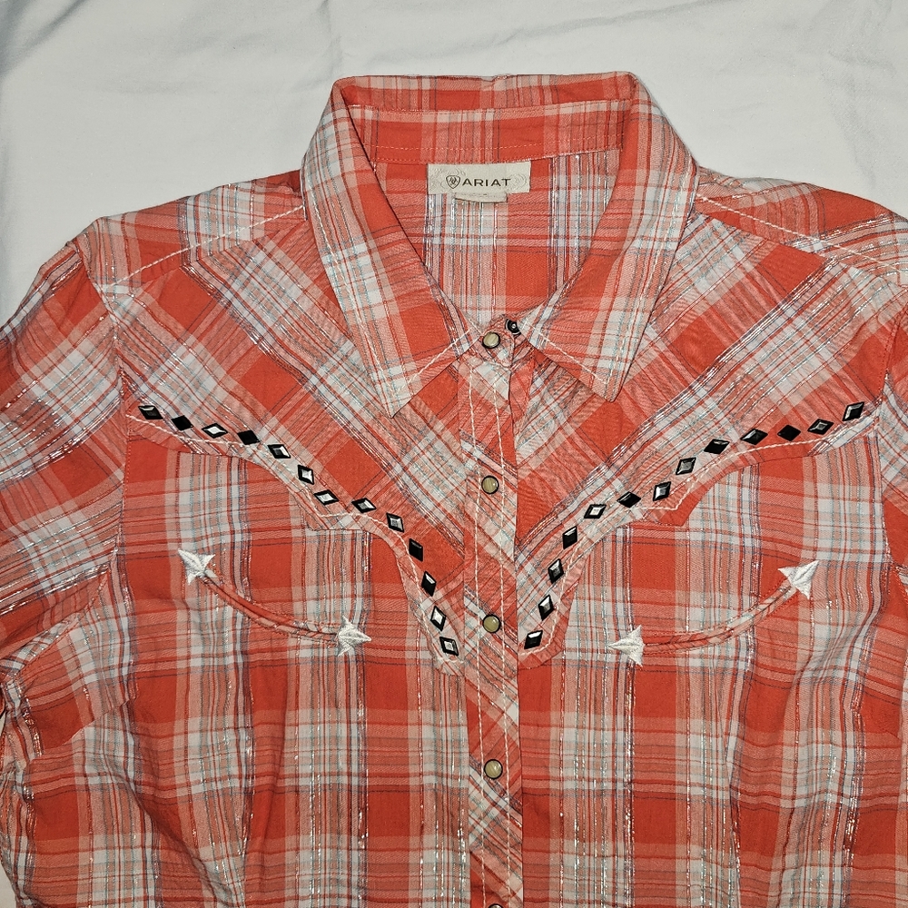 Ariat orange Silver - Picture 3 of 12
